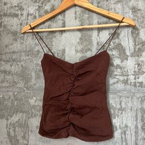 ZARA Ruched Elasticized Top